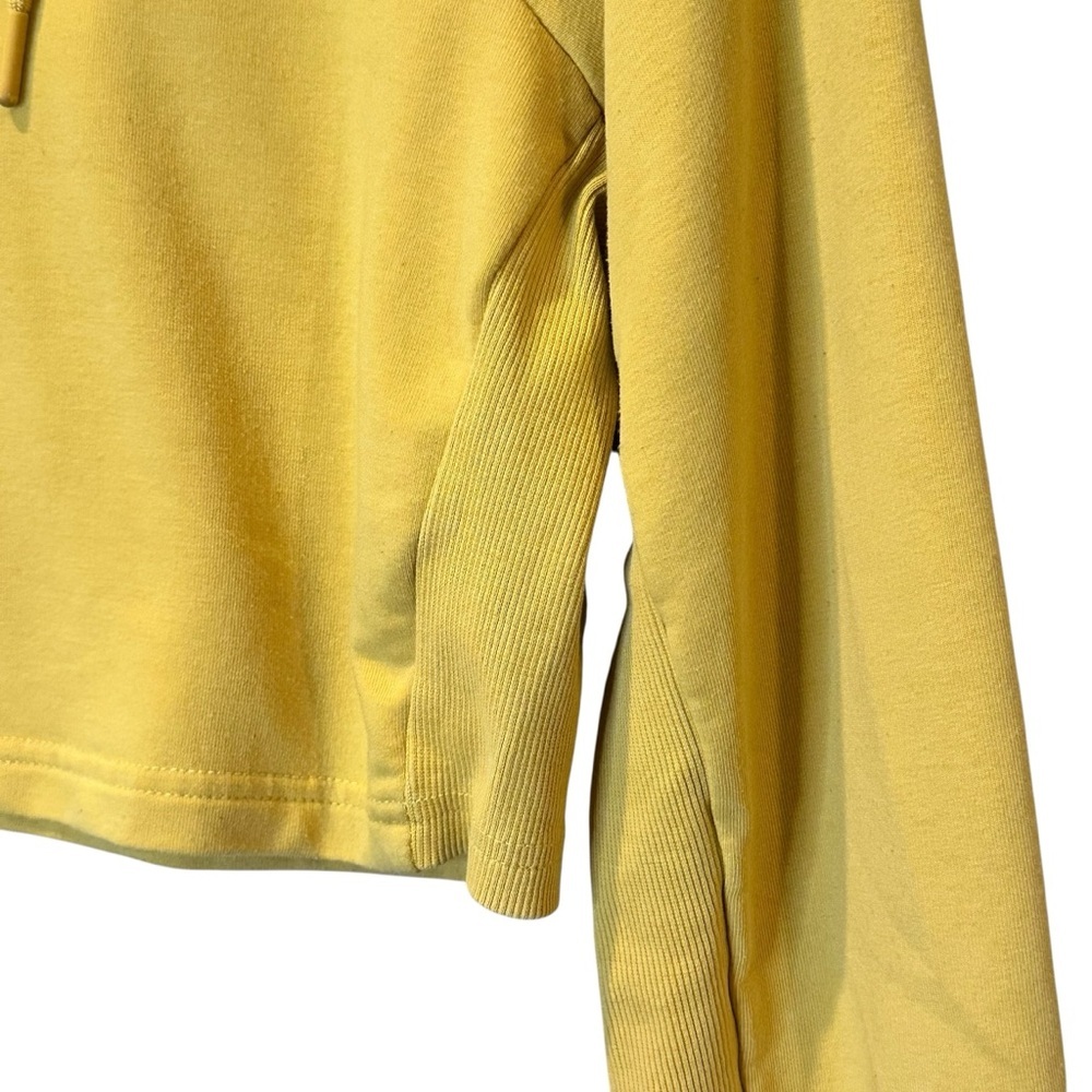 (Sold)Gymshark Cropped Hoodie Mustard Yellow Training Top Women’s Size XS - Picture 4 of 11